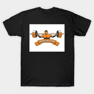 Athletic or Powerlifting Club Emblem T-Shirt